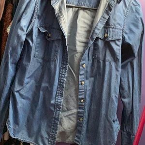 Denim button down shirt